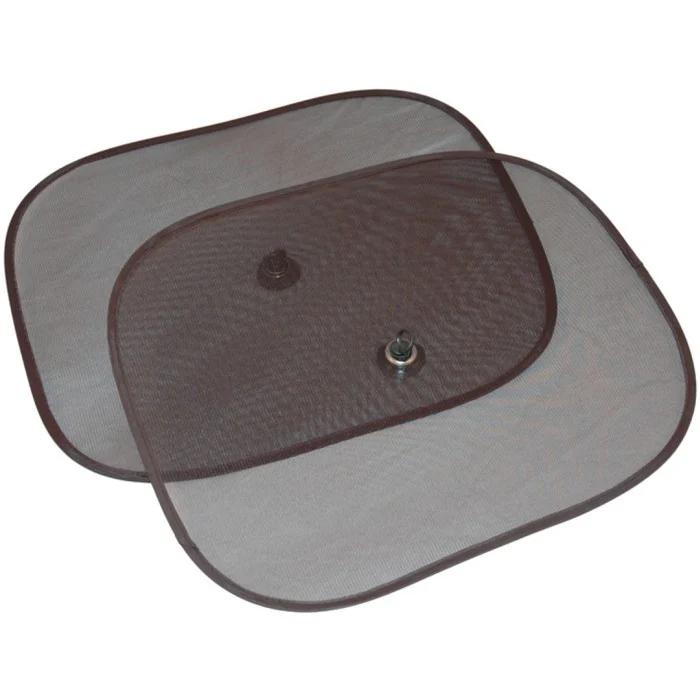 CarloBaby Solskydd Svart med Sugpropp 2-pack