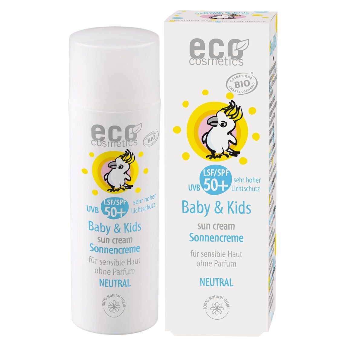 Eco Cosmetics Baby solkräm 50+ Neutral 50ml