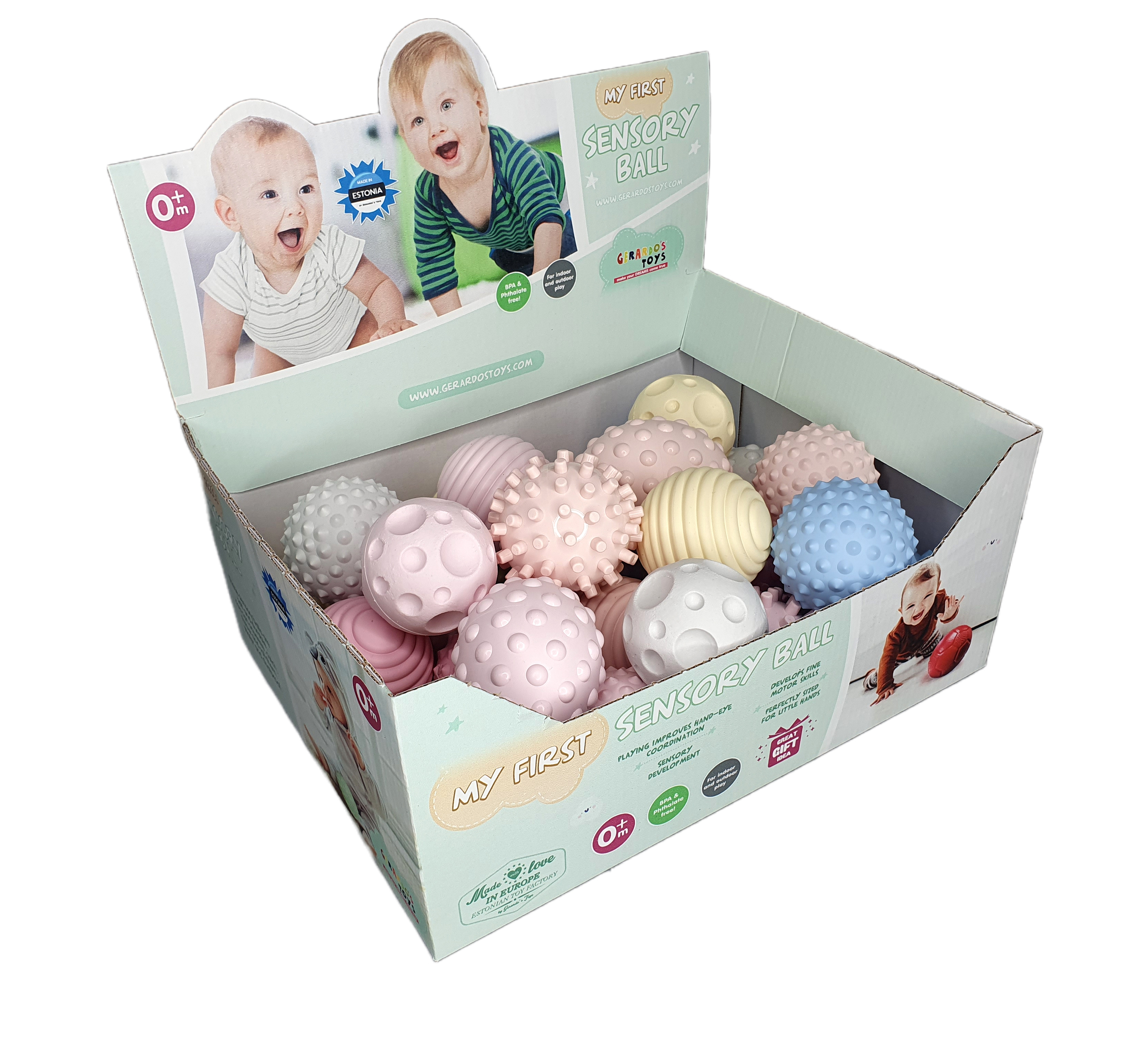 Gerardo My First Sensory Balls 0m+ 1 st.