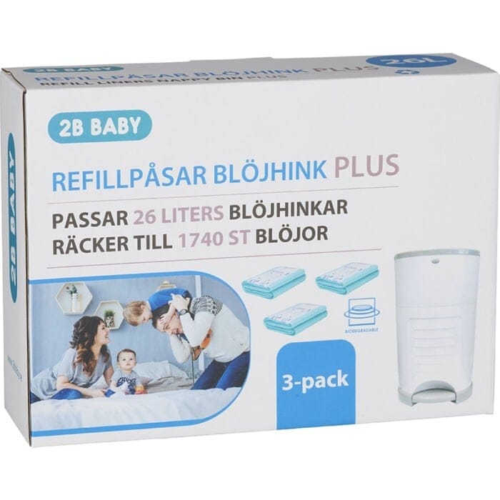 2B baby Refillpåsar PLUS 3-P