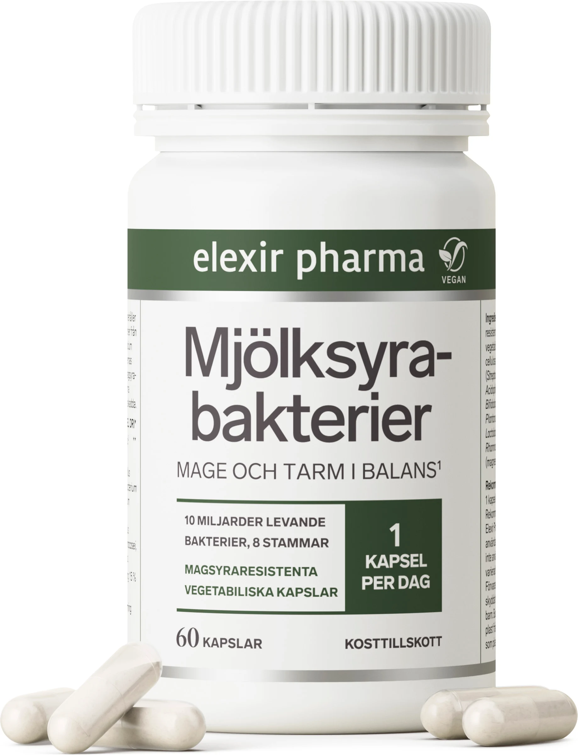Elexir Pharma Mjölksyrabakterier 60 kapslar