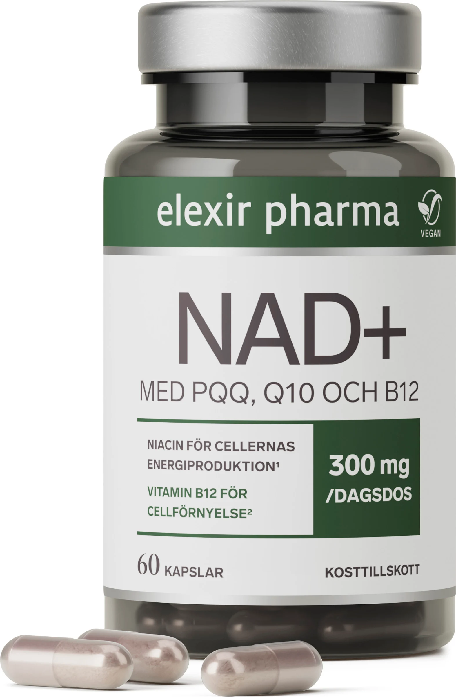 Elexir NAD+ 60 kapslar