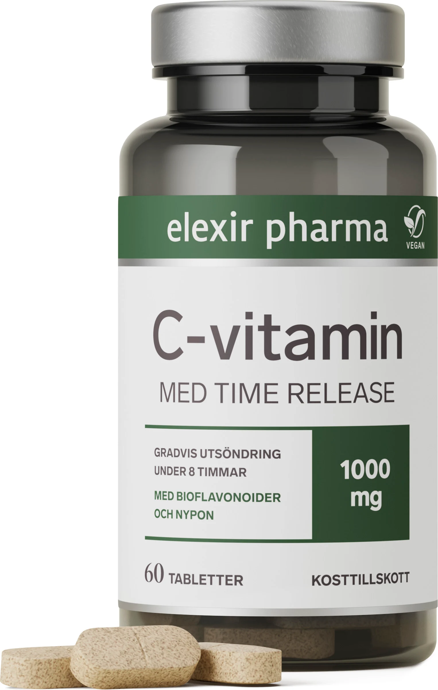 Elexir C-vitamin 1000 mg Time Release 60 tabletter