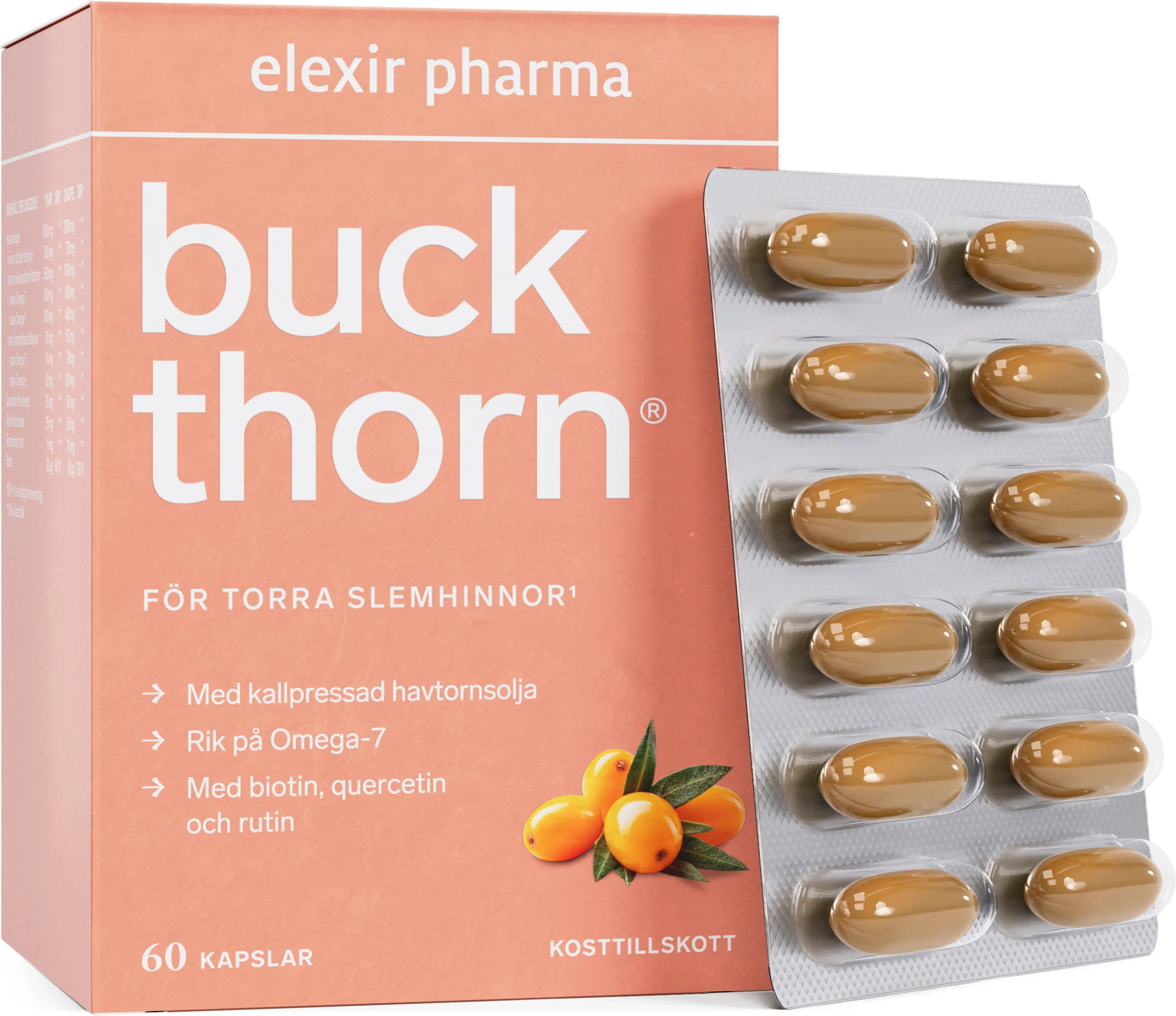 Elexir Buckthorn 1000 mg 60 kapslar