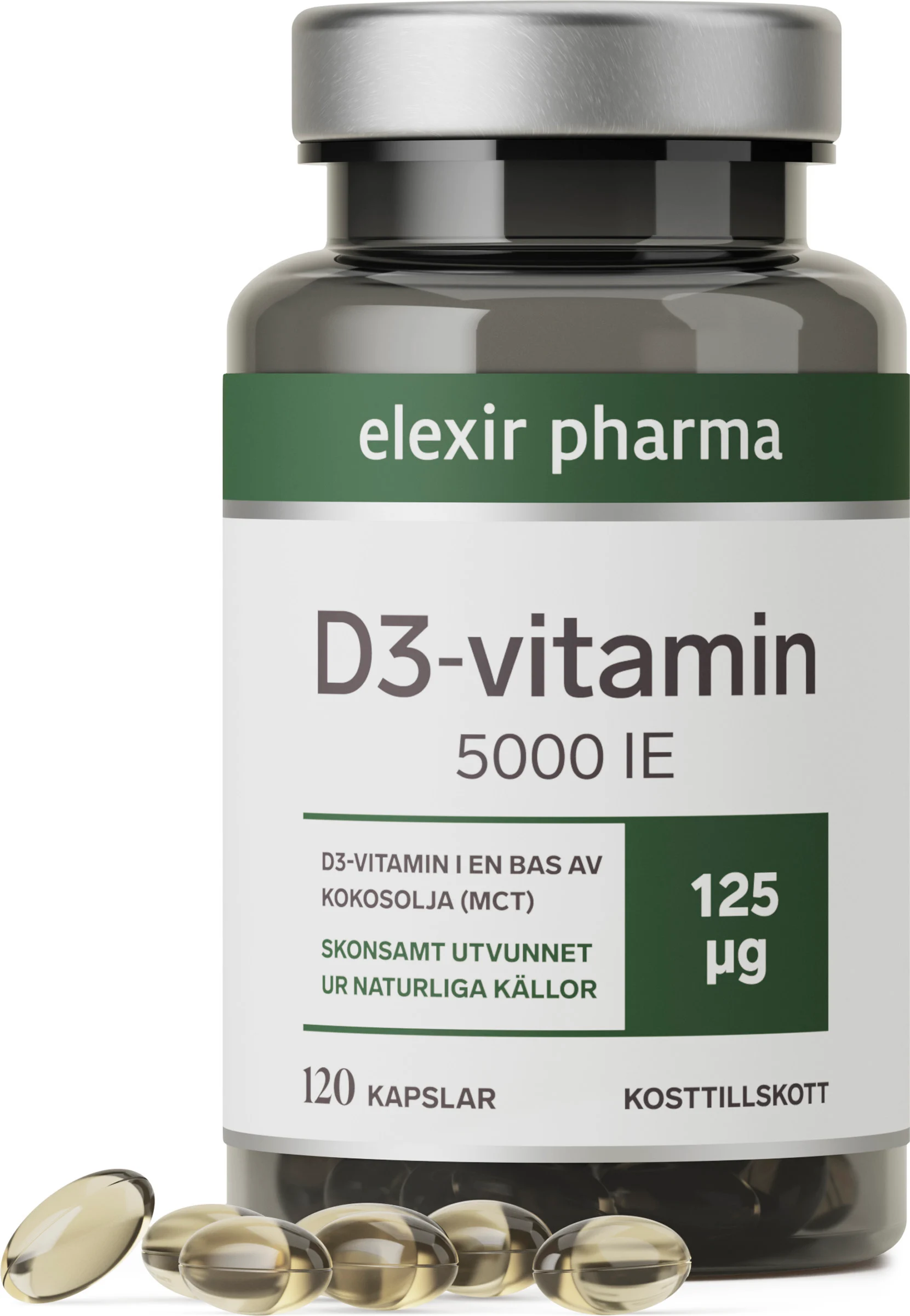 Elexir D3-vitamin, 5000 IE