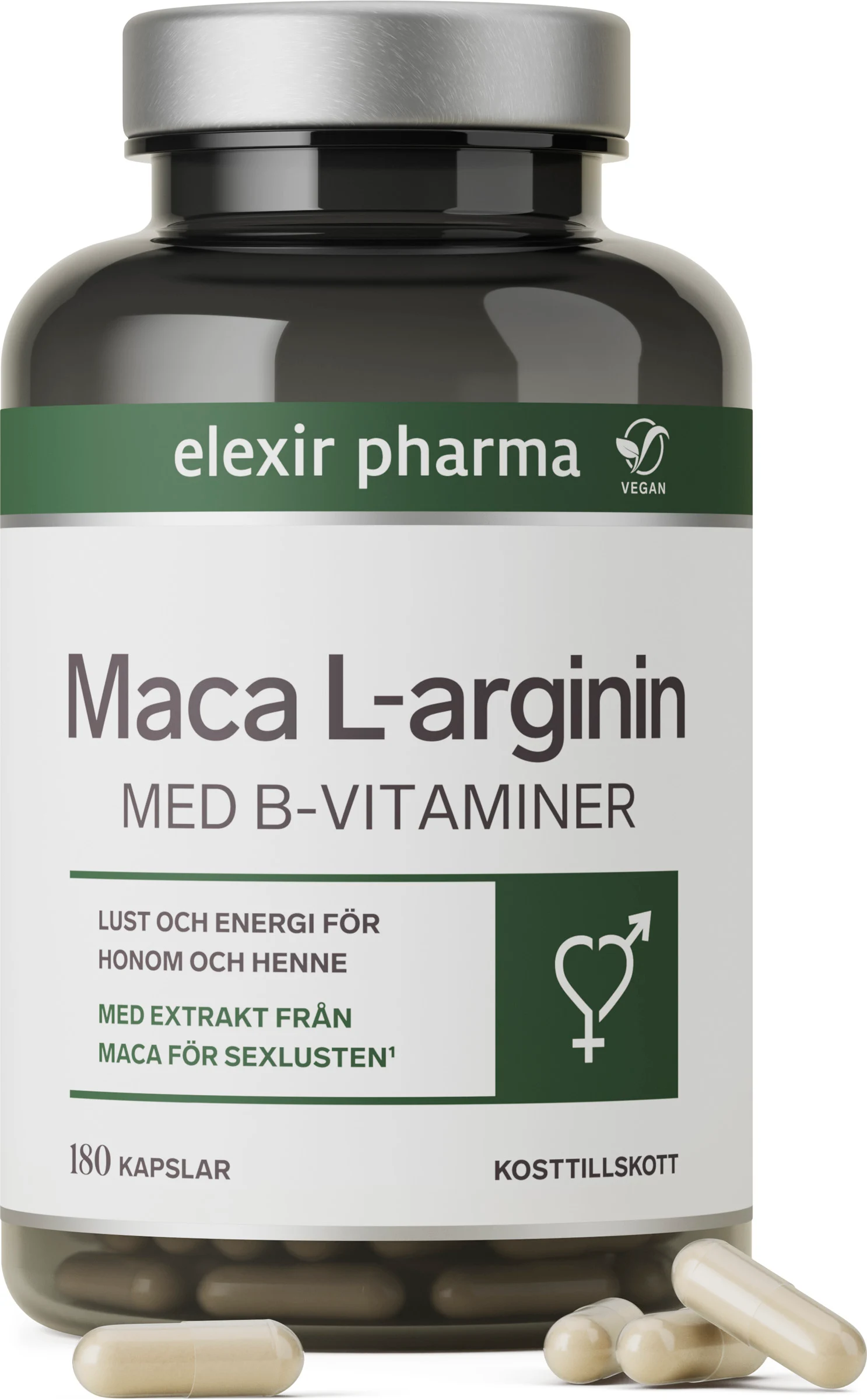 Elexir Maca L-arginin 180 kapslar