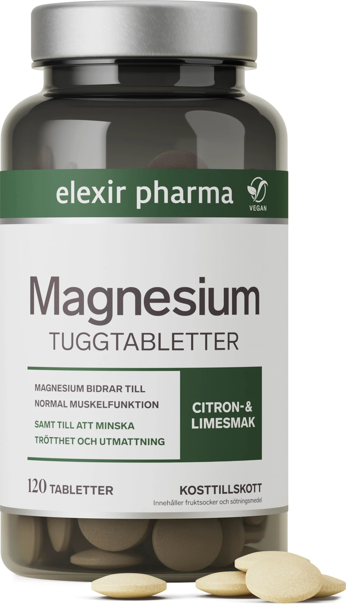 Elexir Magnesium Tuggtabletter 120 st.