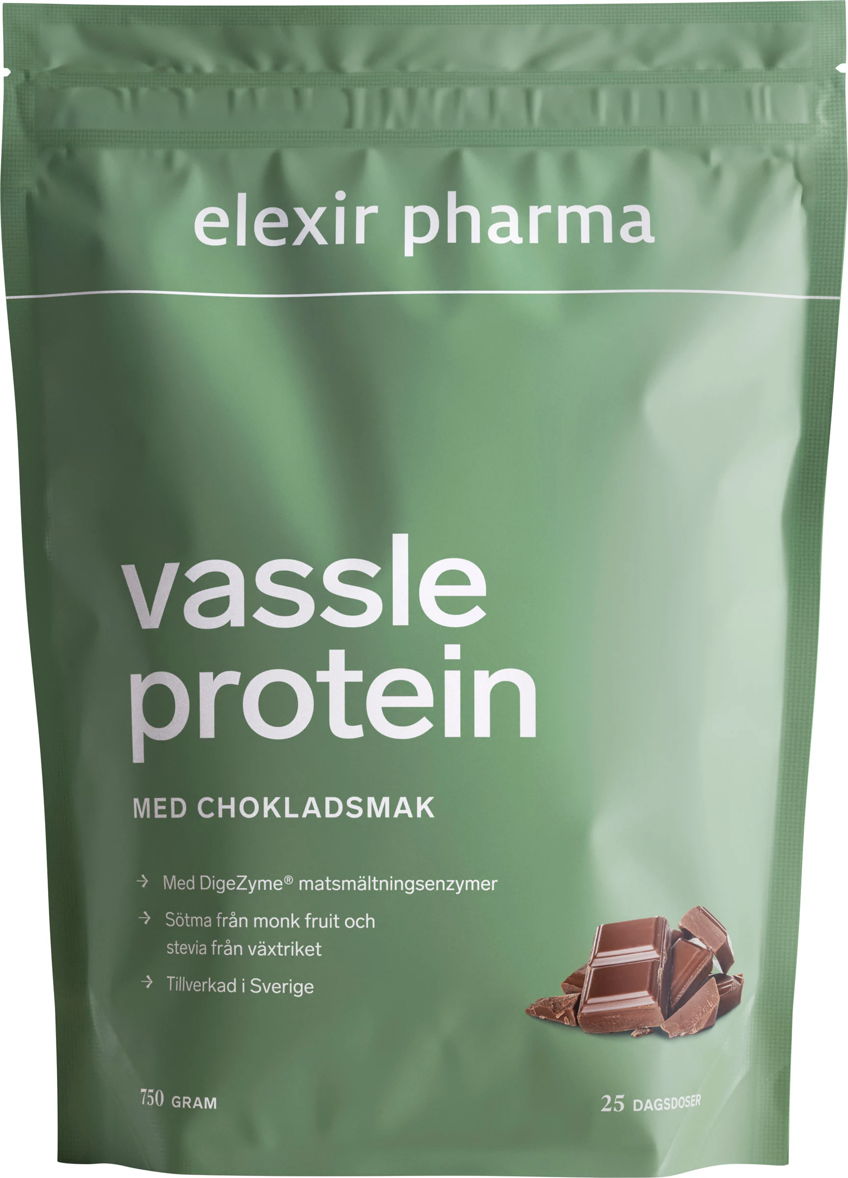Elexir Vassleprotein Choklad 750g