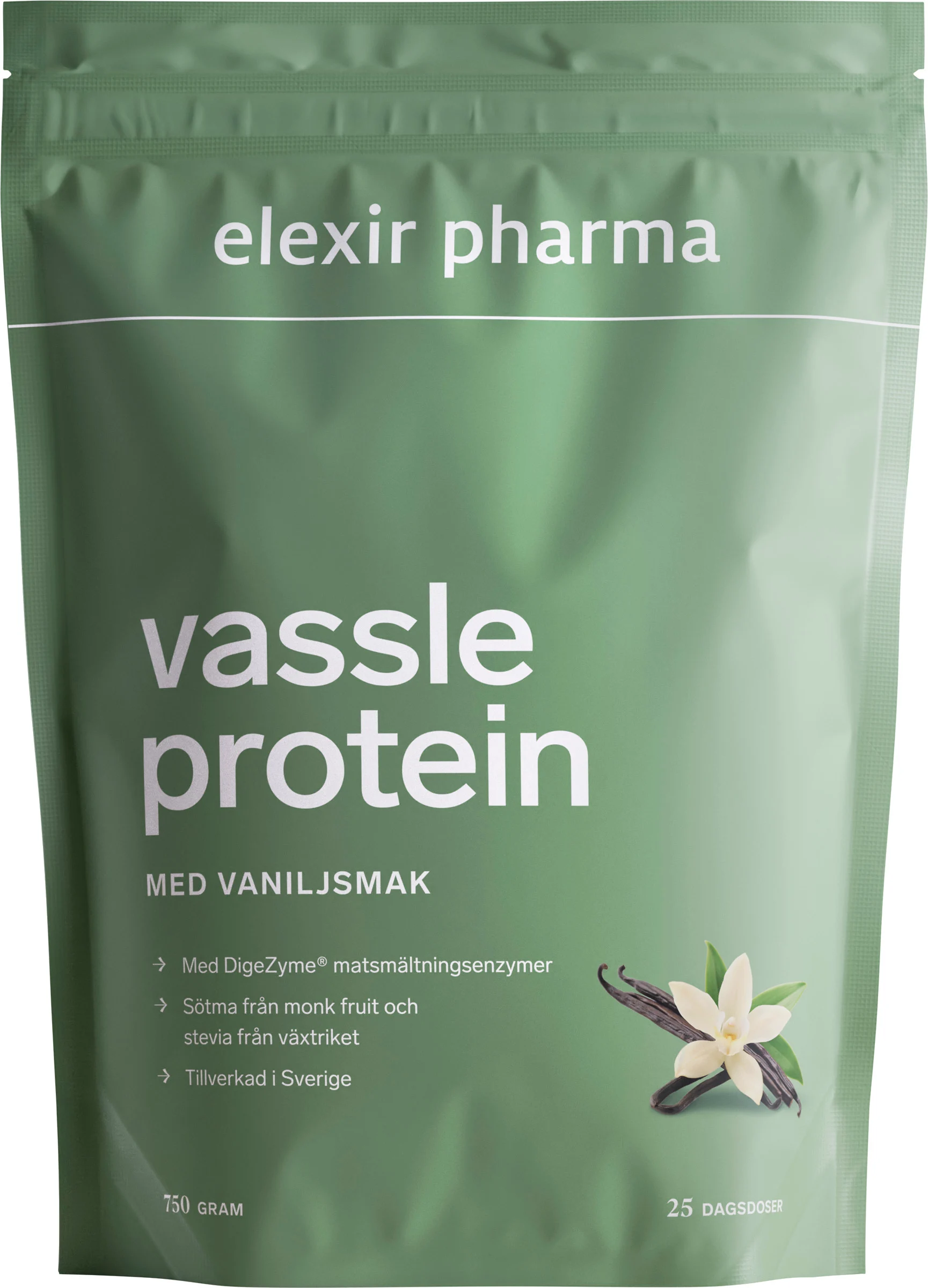 Elexir Vassleprotein Vanilj 750g