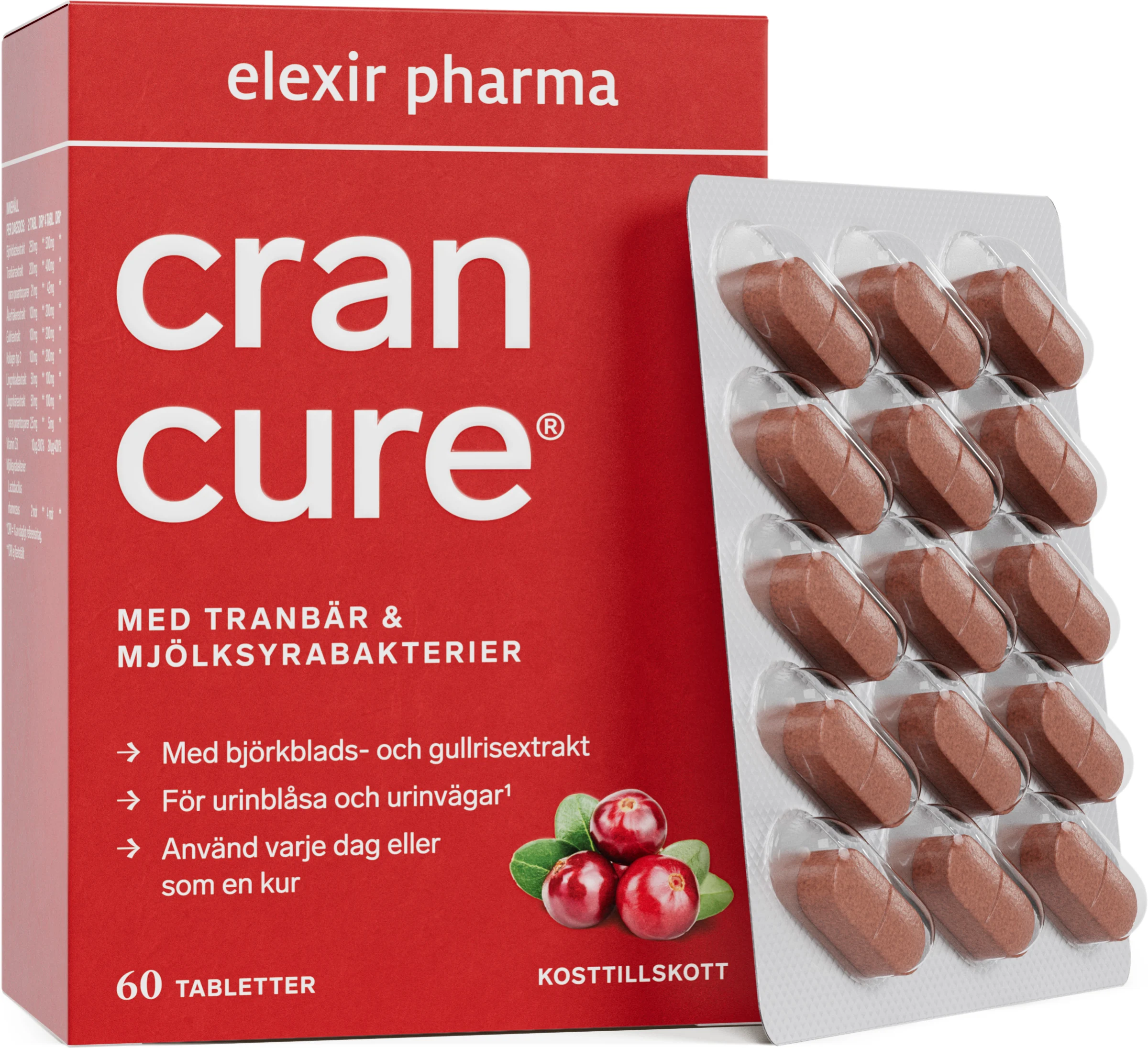 Elexir Cran Cure® 60 tabletter