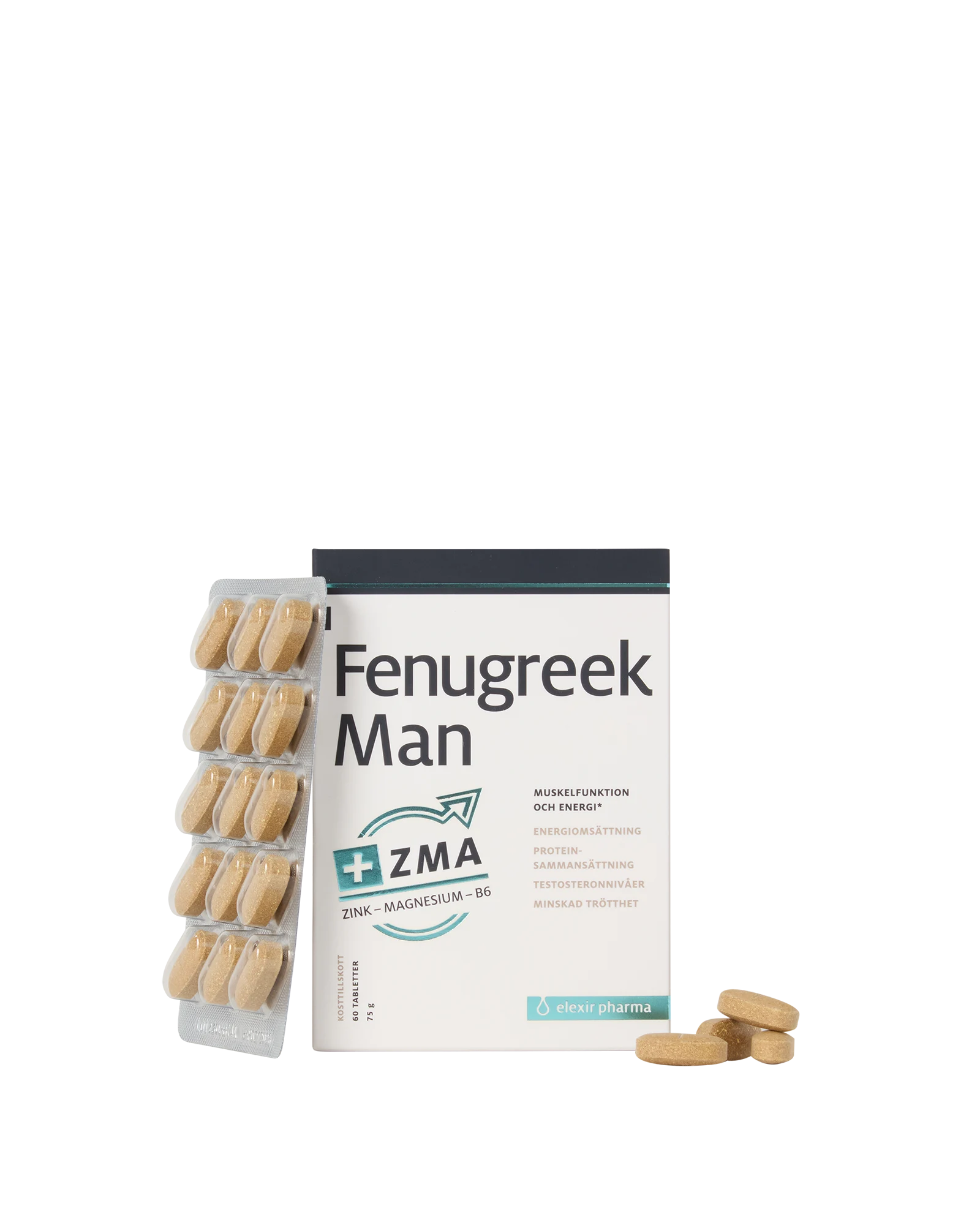 Elexir Fenugreek Man Plus ZMA 60 tabletter