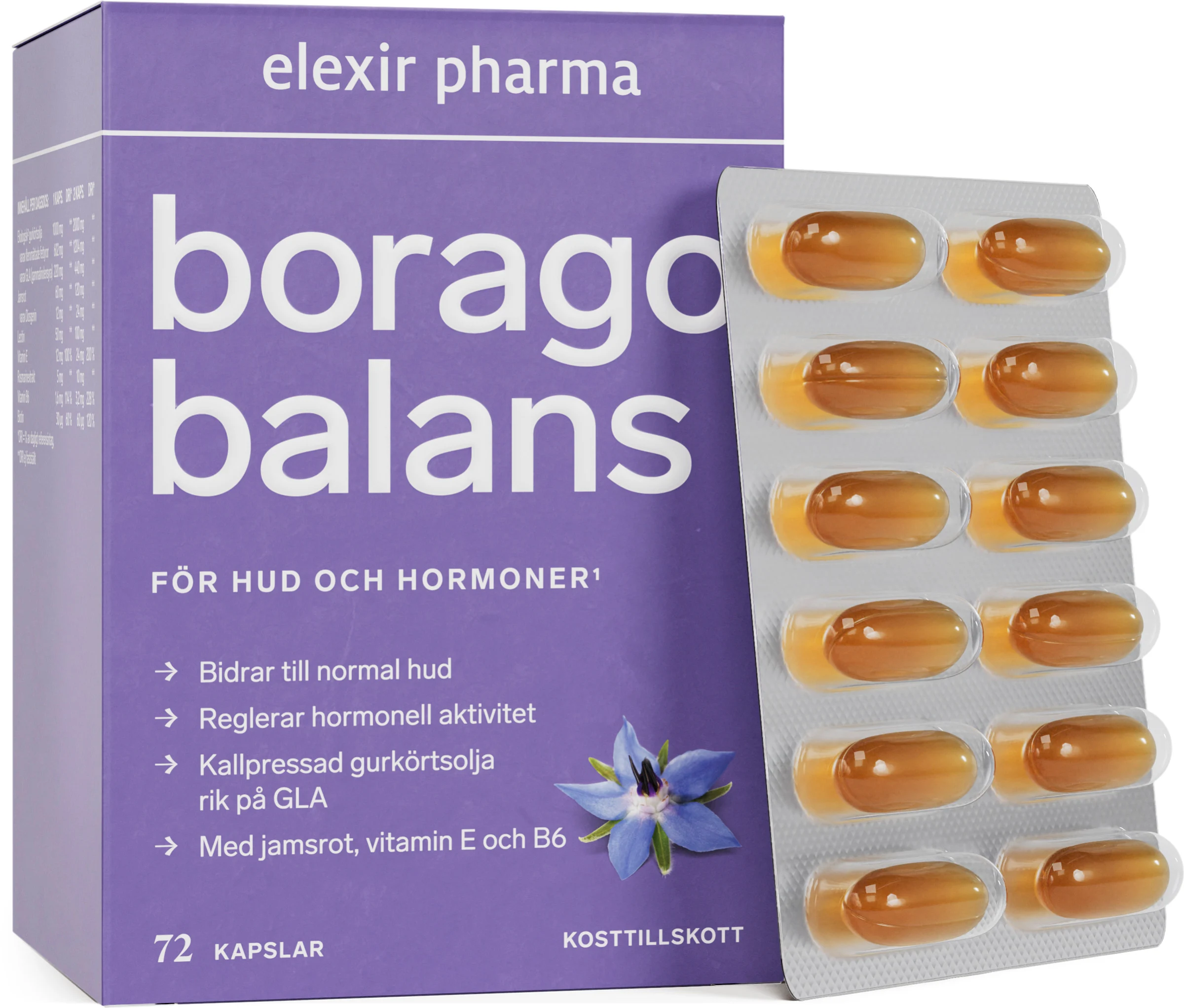 Elexir Borago Jamsrot Gurkörtsolja 72k