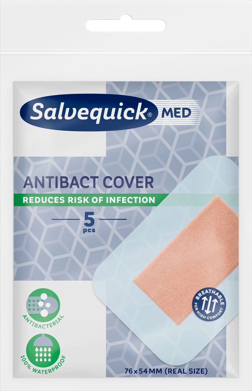 Salvequick MED Maxi Cover Antibact 5 st