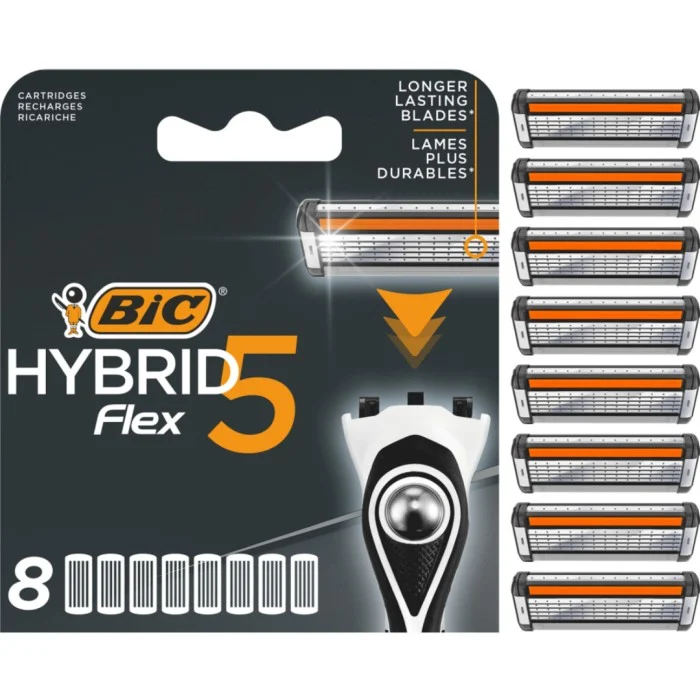 BIC Hybrid Flex 5 rakbladsrefill 8 st