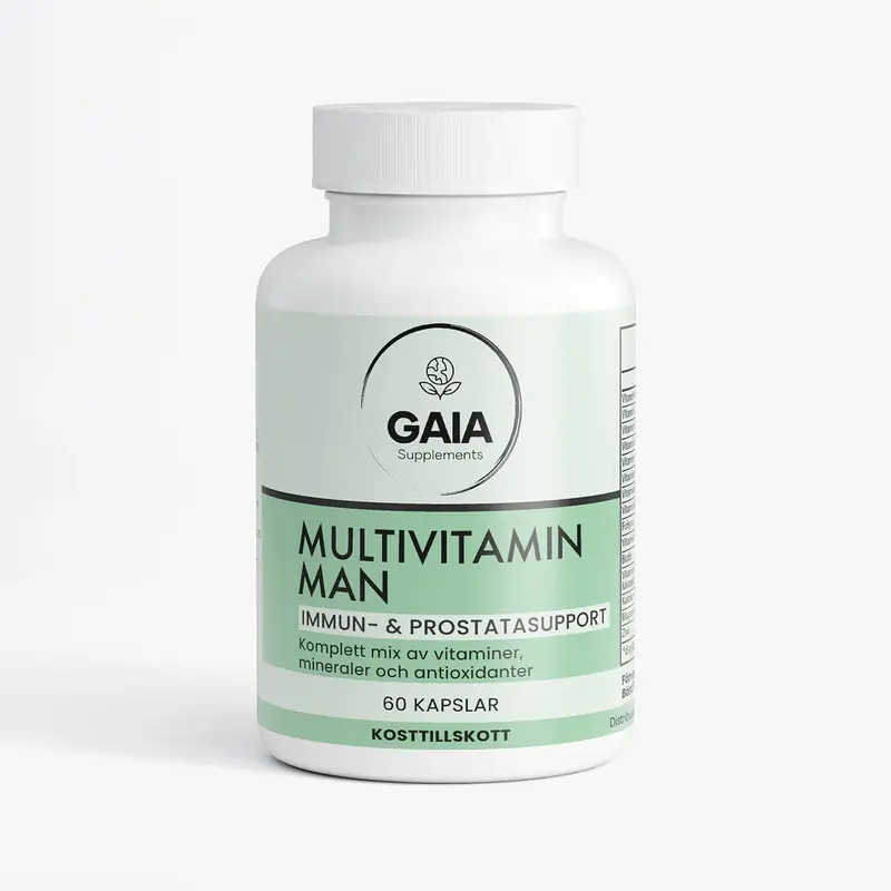 Gaia Supplements Multivitamin Man 60 Kapslar