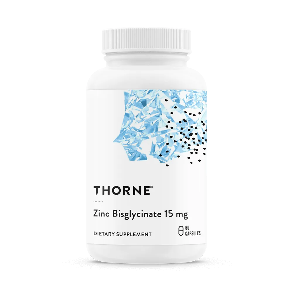 Thorne Zinc Bisglycinate 15 mg 60 kapslar