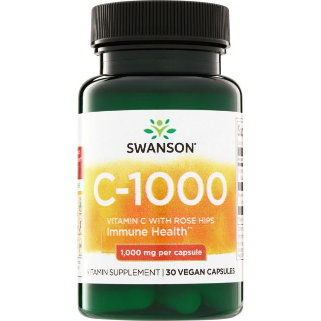 Swanson Vitamin C med Nypon 30 kapslar