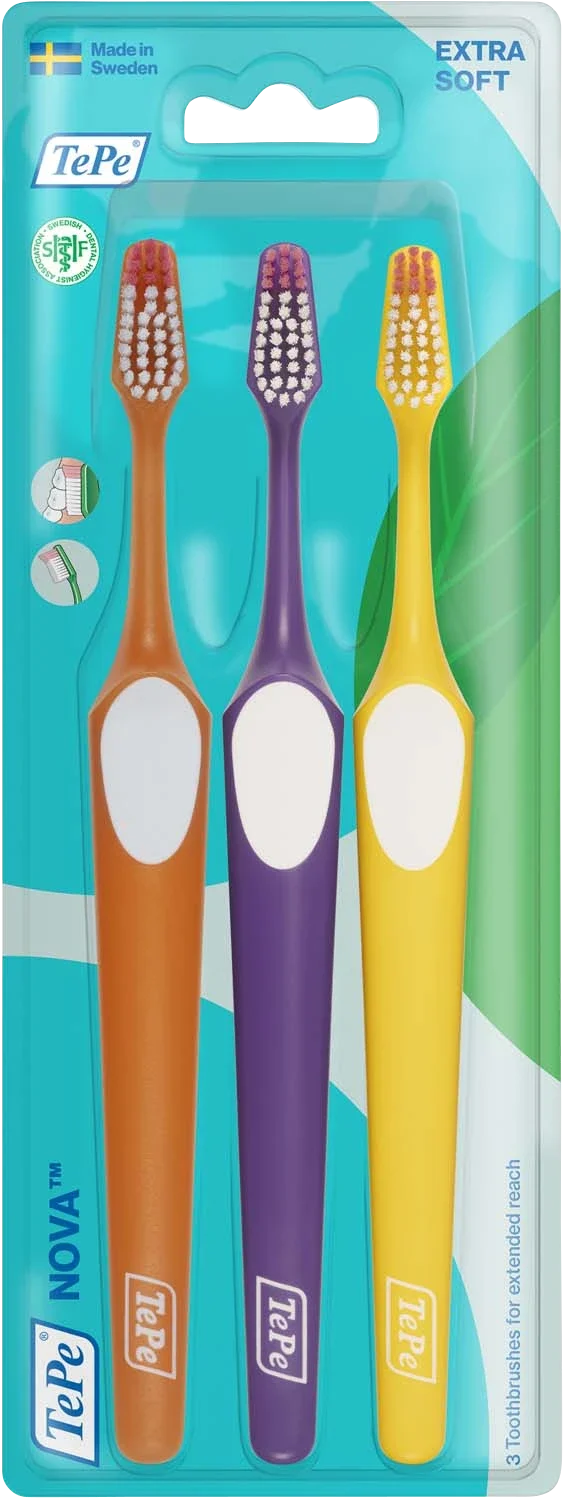 TePe Nova Extra Soft Tandborste 3 pack