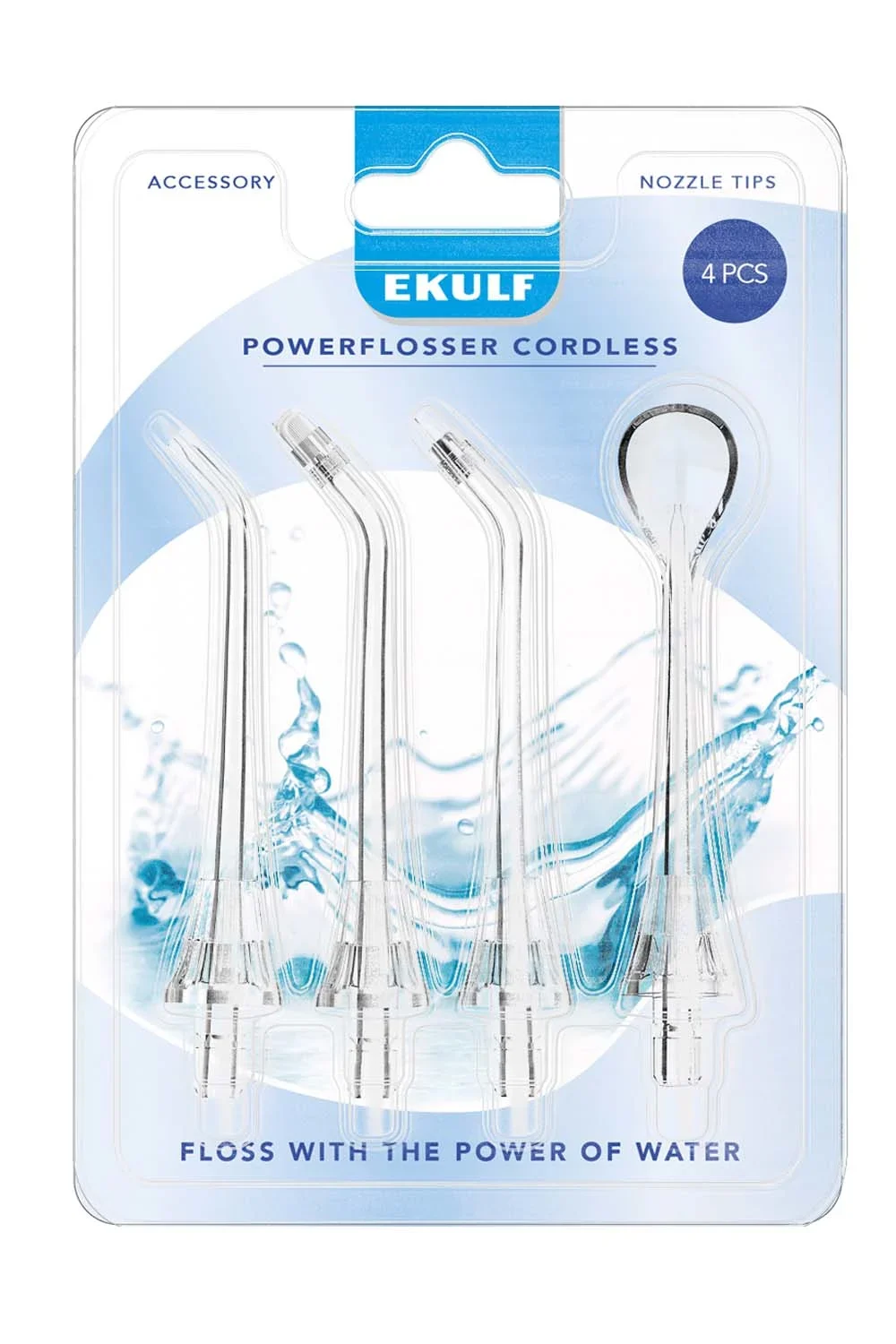 Ekulf PowerFlosser Premium 4-pack Refill