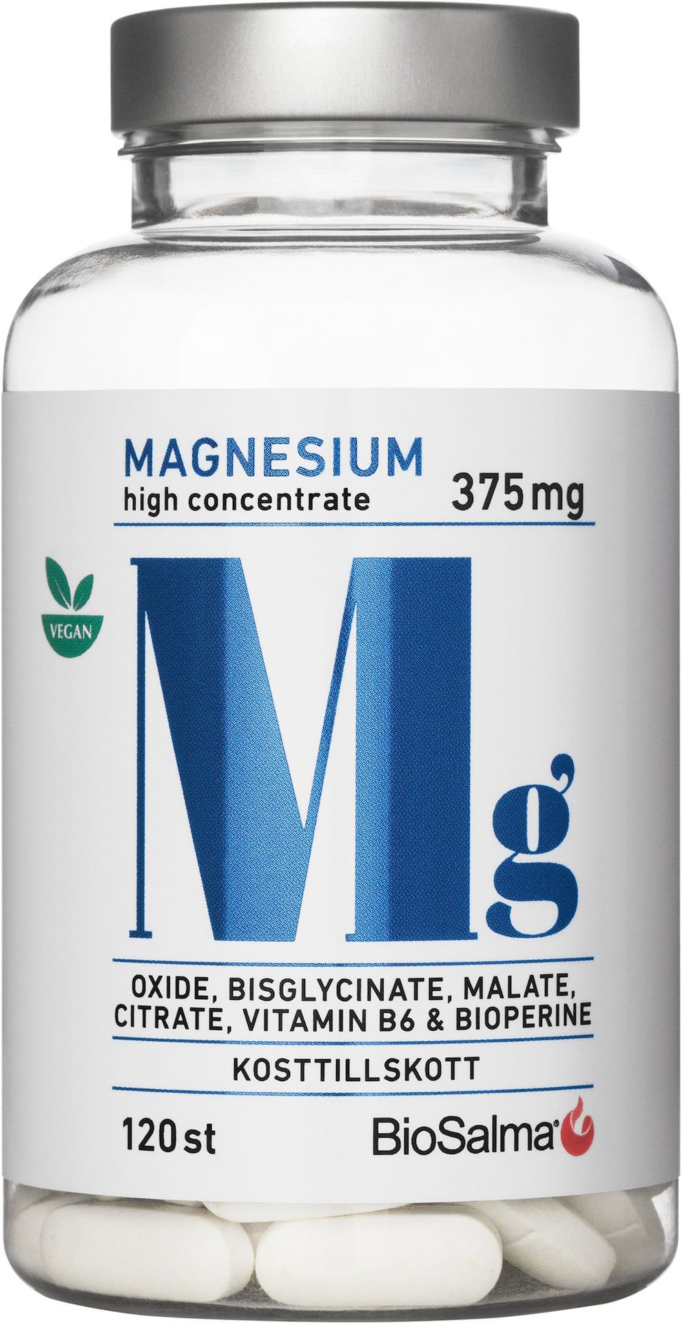 Biosalma Magnesium 375mg 120 tabletter