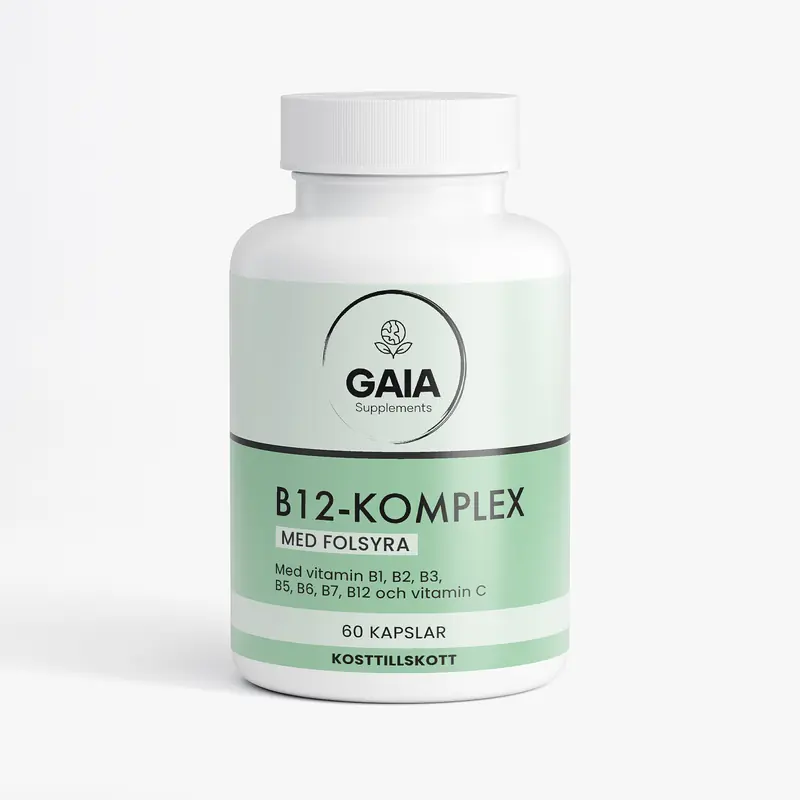 Gaia Supplements B12-Komplex 60 kapslar