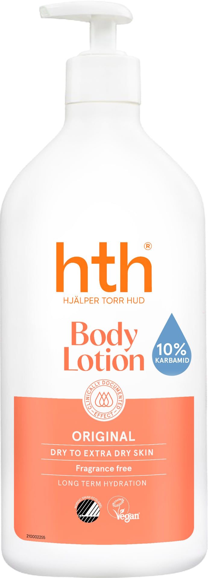 HTH Original Body Lotion Dry & Extra Dry Skin Oparfymerad 400 ml
