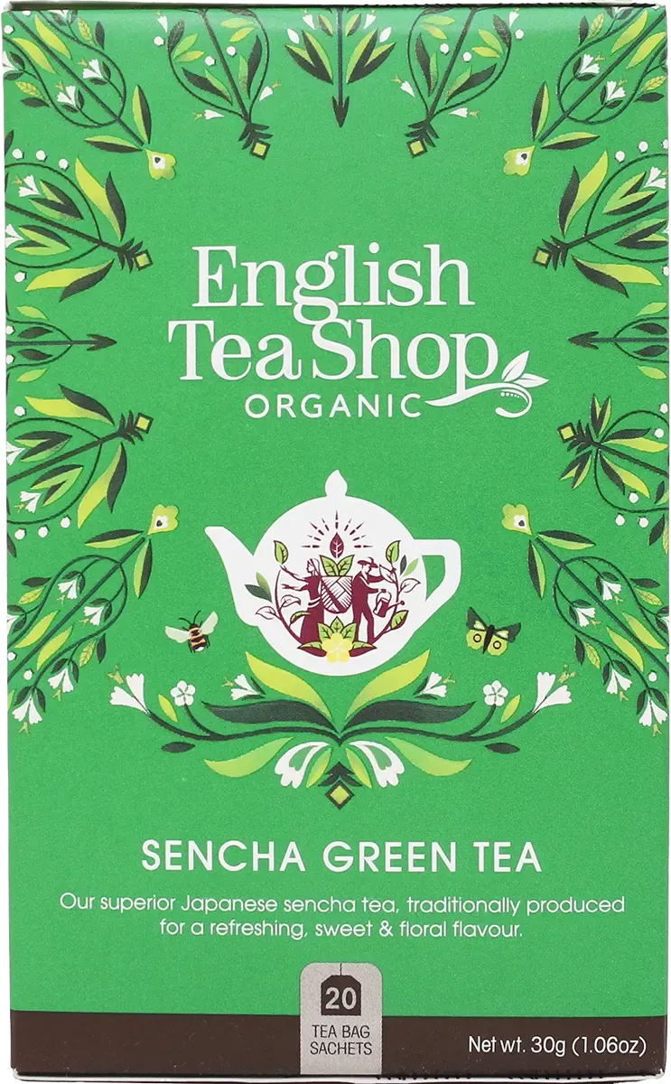 English Tea Shop Ask Grönt te Japanskt Sencha 20st/ask EKO 30g
