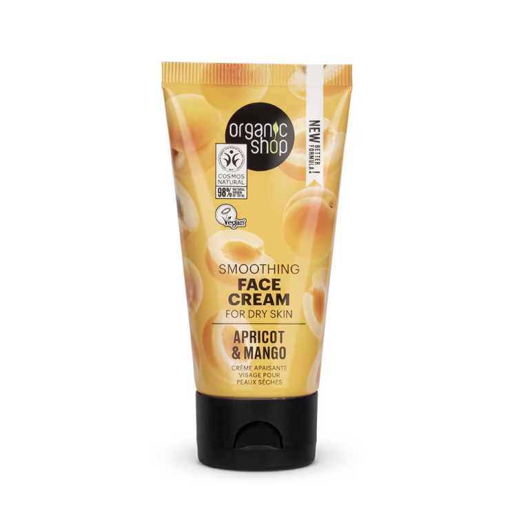 Organic Shop Smoothing Face Cream for dry skin Apricot and Mango 50ml