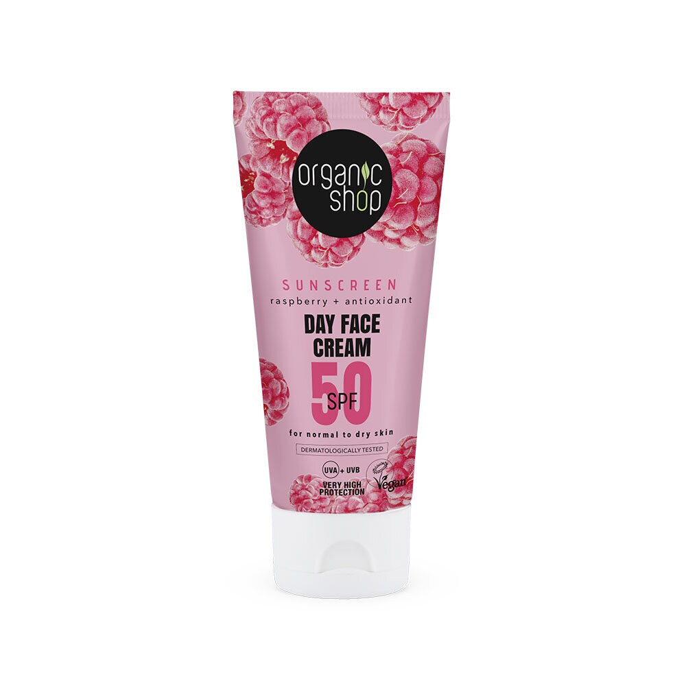 Organic Shop Sunscreen Day Face Cream 50 SPF Normal to dry skin 50 ml