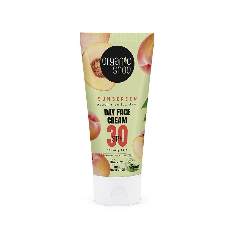 Organic Shop Sunscreen Day Face Cream 30 SPF Oily skin 50 ml