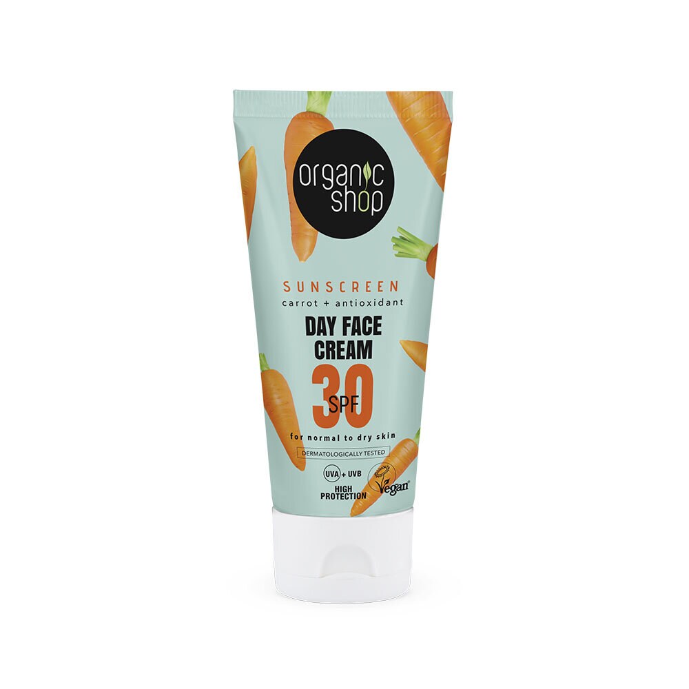 Organic Shop Sunscreen Day Face Cream 30 SPF Normal to dry skin 50 ml