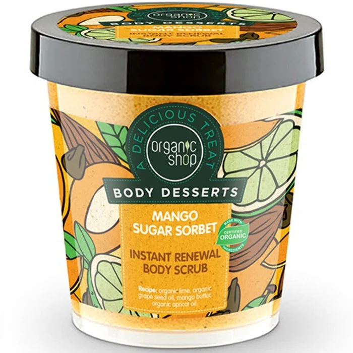 Organic Shop Body Scrub Mango Sugar Sorbet 450 ml