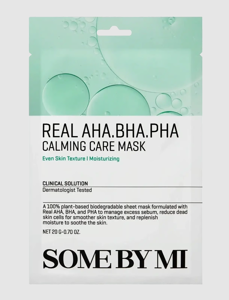 Some by Mi Real AHA BHA PHA Calming Care Mask - Sheetmask