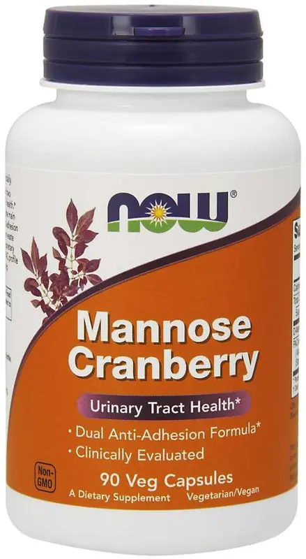 NOW Mannose Cranberry Tranbär 90 vegkapslar