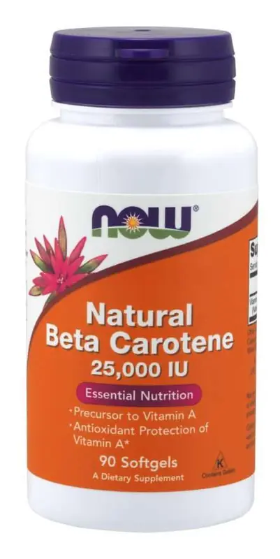 NOW Natural Beta Carotene 25000 IU 90 kapslar