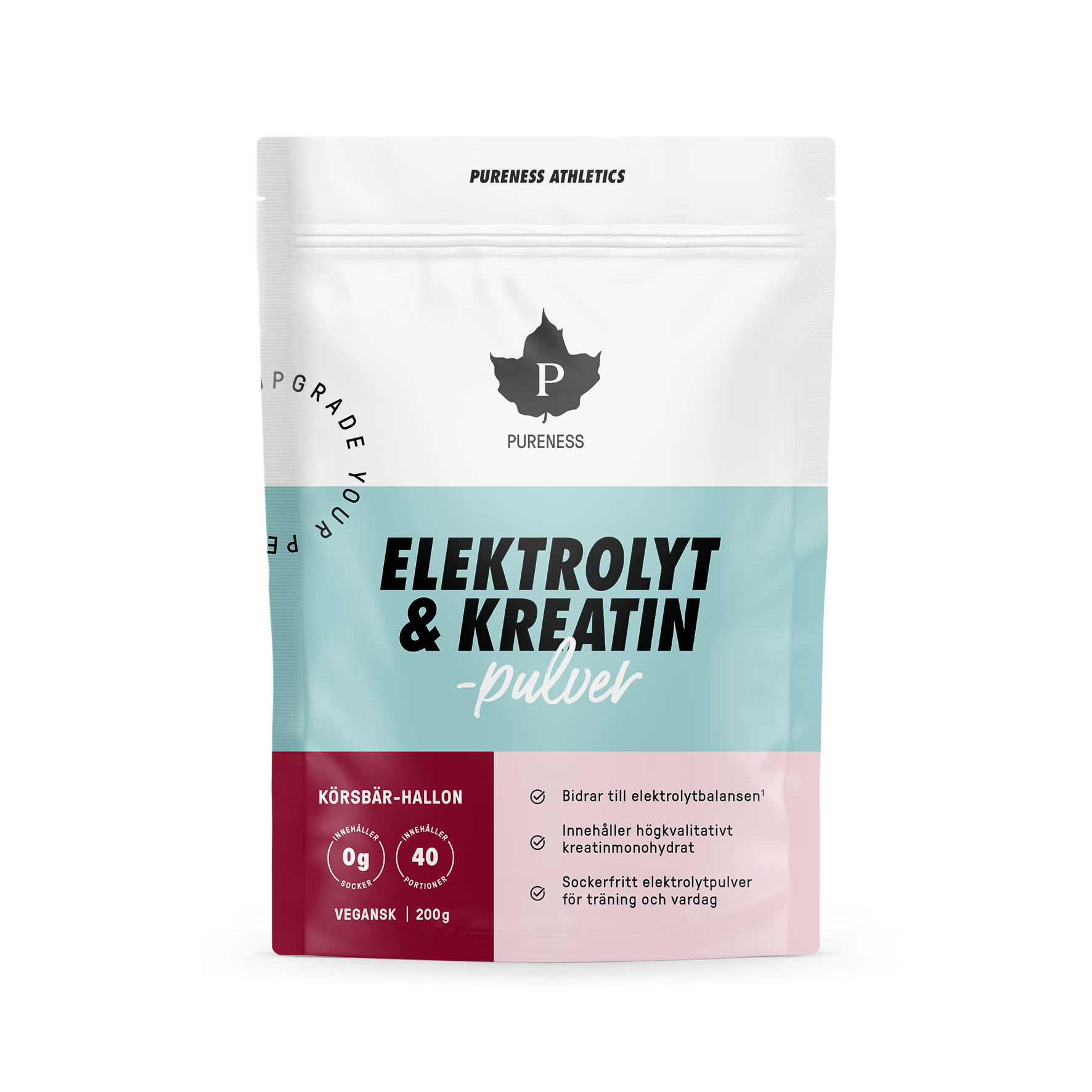 Pureness Elektrolyt & Kreatinpulver Körsbär/Hallon 200g