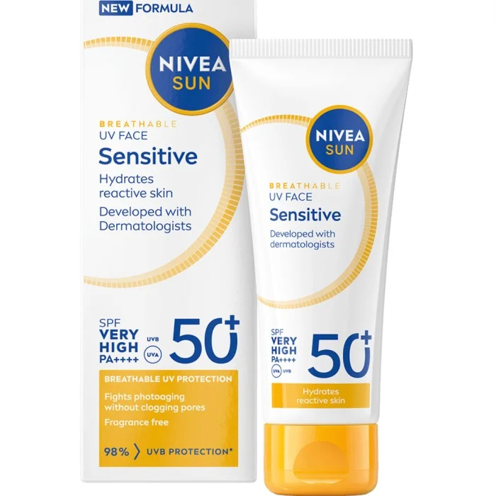 Nivea UV Face Sensitive Cream SPF 50+ 40 ml