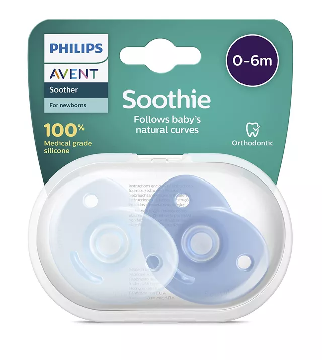 Philips Avent Soothie-Napp 0-6 mån Blå/Ljusblå SCF099/21