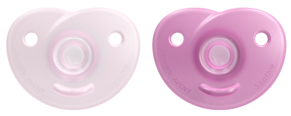 Philips Avent Soothie-Napp 0-6 mån - Rosa/Ljusrosa SCF099/22