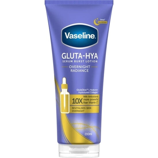 Vaseline Gluta-Hya Serum Burst Lotion Overnight Radiance 200 ml