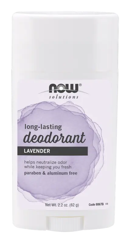 NOW Long-Lasting Deodorant Stick, Lavendel 62g