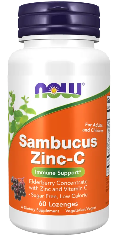 NOW Sambucus Zinc-C 60 loz