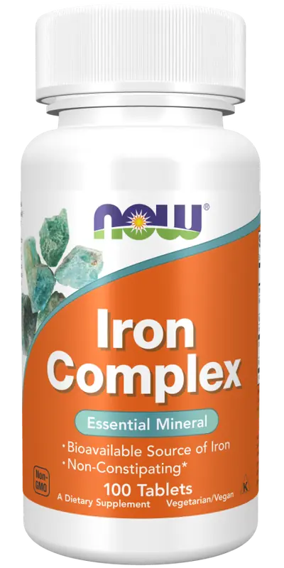 NOW Iron Complex 100 tabletter
