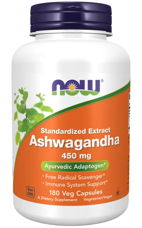NOW Ashwagandha 450 mg 180 vegkapslar