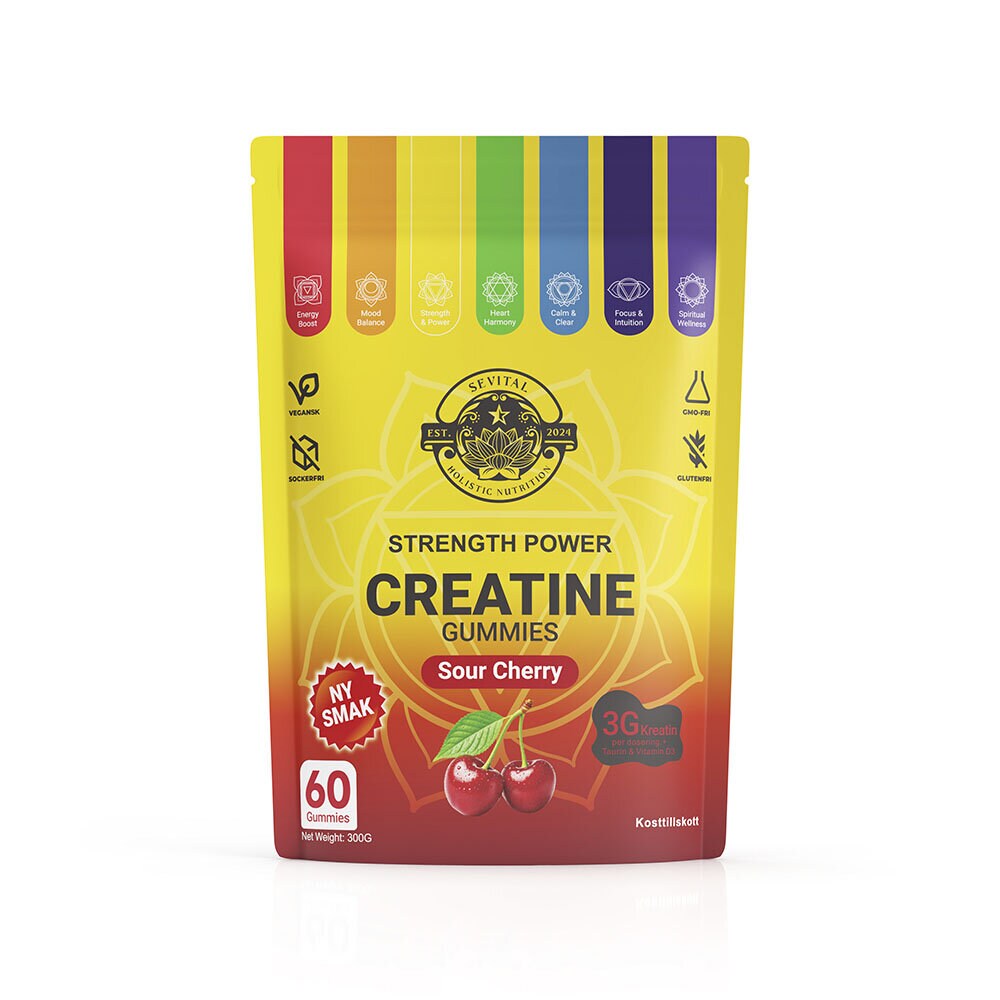 Sevital Kreatin Gummies 60st Sour Cherry