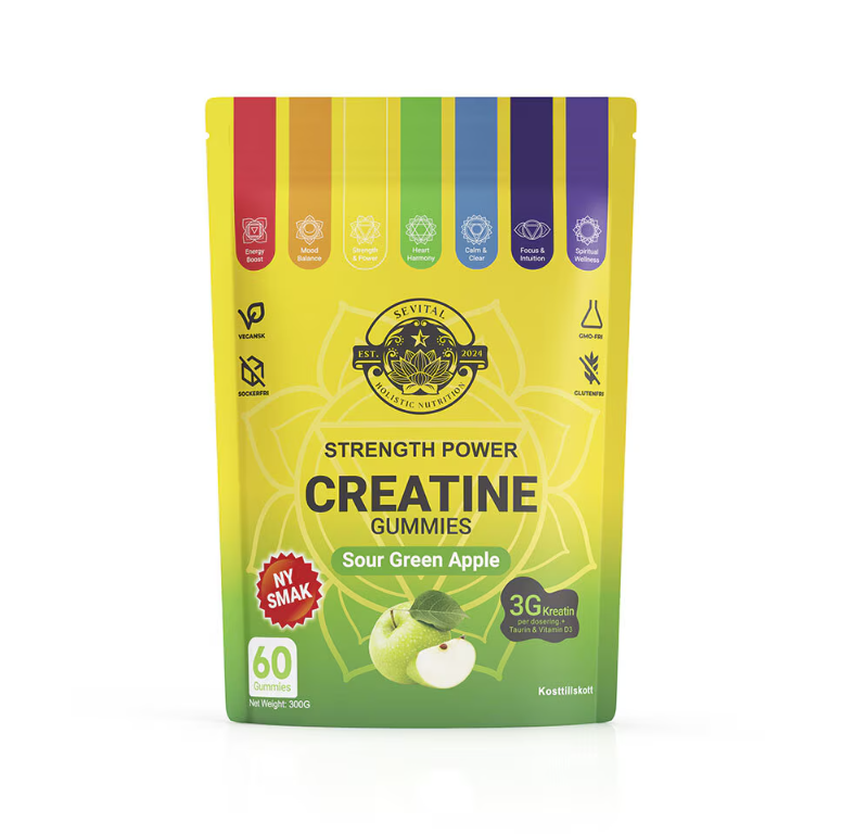 Sevital Kreatin Gummies 60st Sour Green Apple