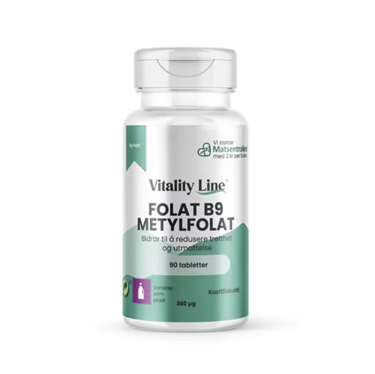 Vitality Line Metylfolat 400µg 90 tabletter