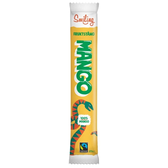 Smiling Fruktstång 100% Mango 27g