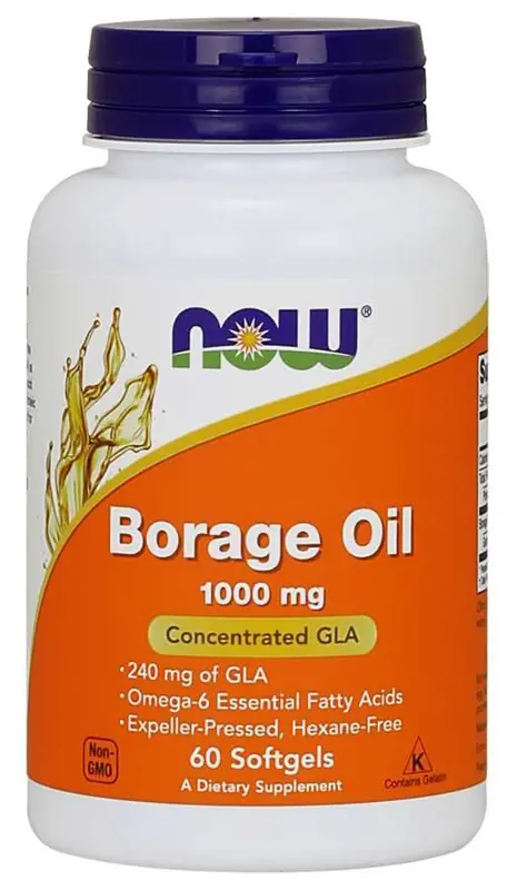 NOW Borage Oil 1000 mg 60 kapslar