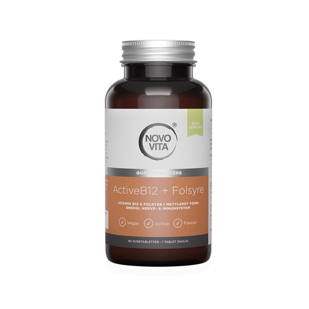 Novo Vita Active B12 + Folsyra 60 sugtabletter